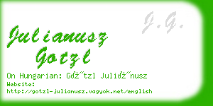 julianusz gotzl business card